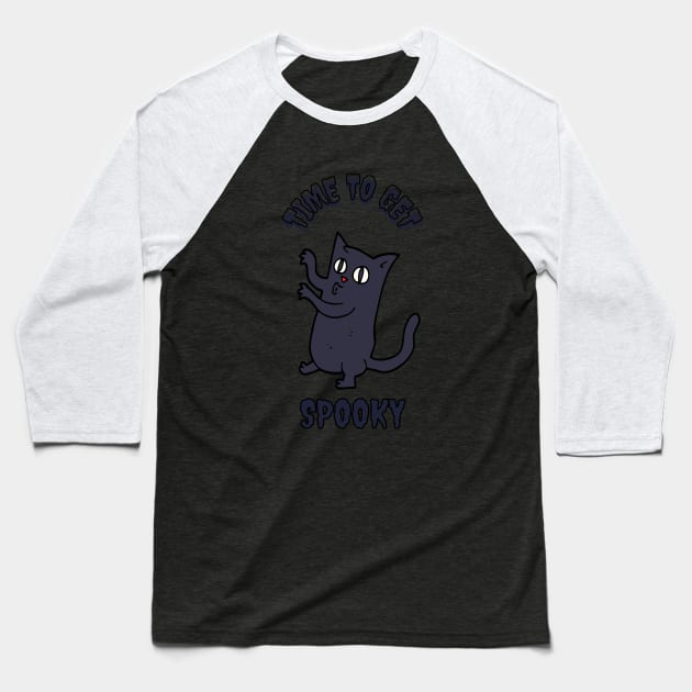 Time To Get Spooky Baseball T-Shirt by NICHE&NICHE